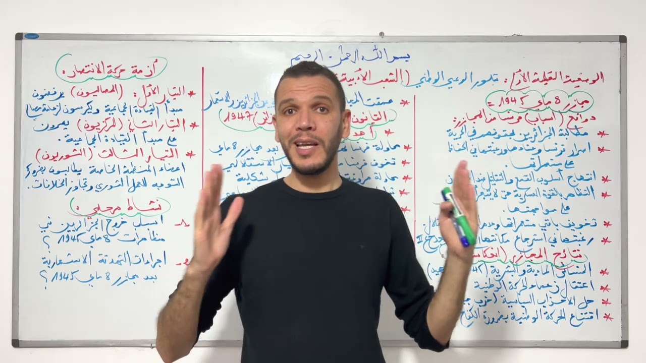 الثورة الجزائرية : درس تبلور الوعي الوطني بكالوريا 2023