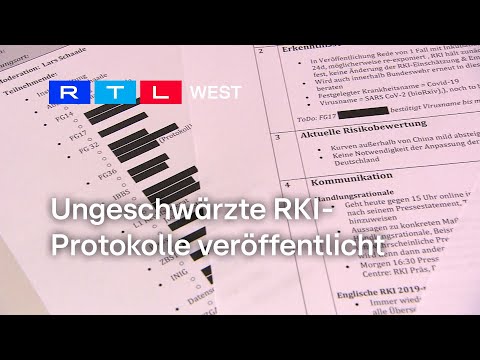 RKI Files: Journalists release unredacted minutes | RTL WEST, 07/23/2024