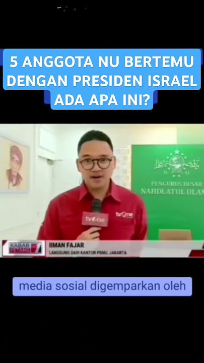 Sekjen NU mendatangi israel