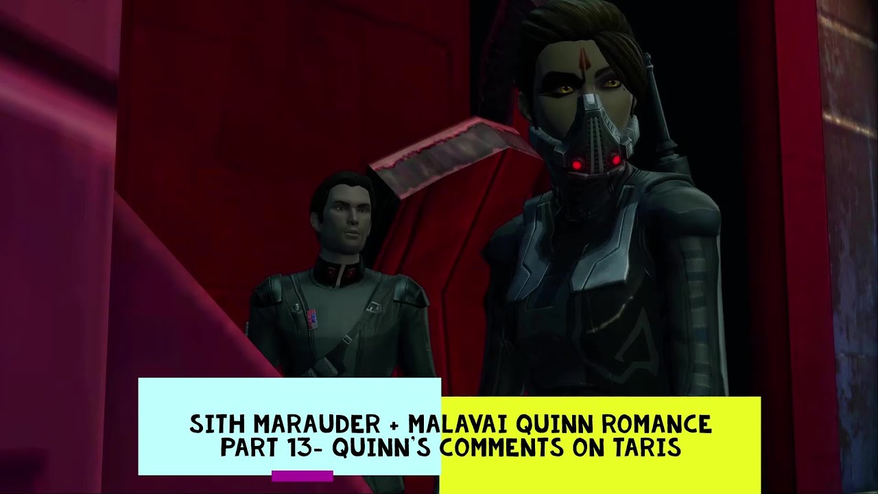 Swtor Quinn SWTOR: Sith Warrior + Malavai Quinn Romance, Part 13- Quinn's Comments ...