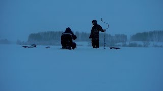 Зимняя Рыбалка. Ночные Жерлицы. Ловля Щуки и Окуня со Льда. Две рыбалки.