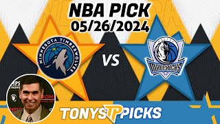 Minnesota Timberwolves vs. Dallas Mavericks 5/26/24 NBA Picks & Predictions by Tony Tellez,