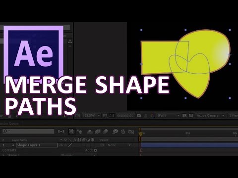 After Effects Tutorial: Merge Shape Paths