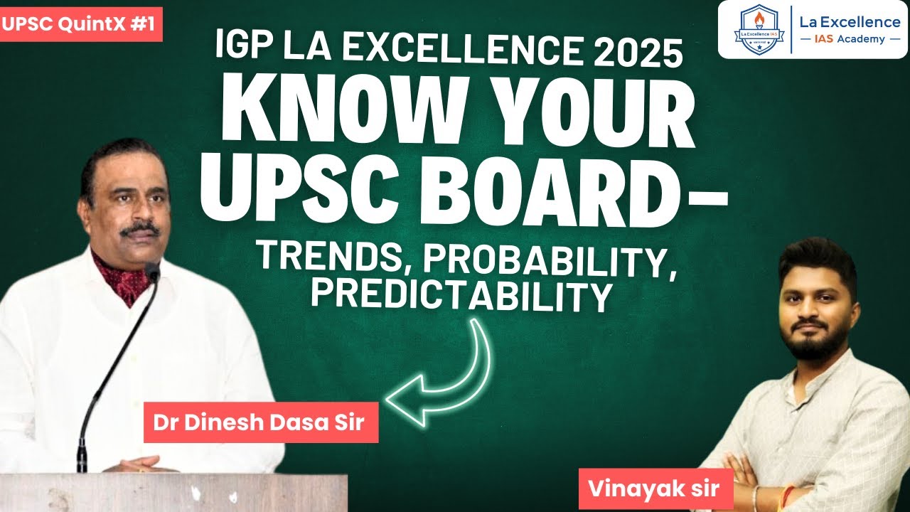 Know Your UPSC Board: Trends, Patterns & Predictability Dr Dinesh Dasa ...