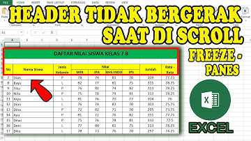 Cara Membuat Header Tidak Bergerak Saat di Scroll di Ms Excel || Tutorial