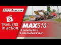 Max trailer  a busy day for a 3axle max510 lowbed trailer