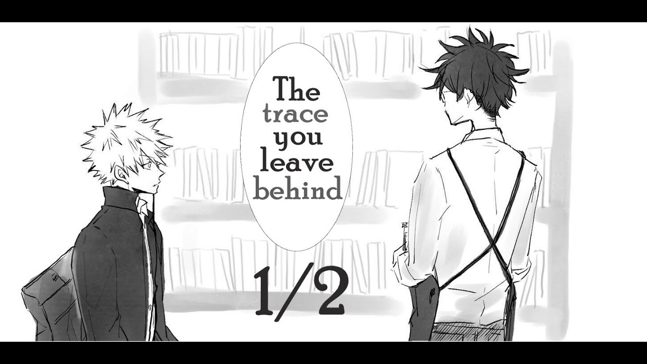 The trace you leave behind: BakuDeku, Librarian Dk X Gentle Bk No Quirks AU 1/2