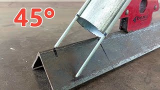 secrets of 45 degree pipe joints that are rarely discussed by welders | pipe cutting tricks by Stick welder 164,441 views 5 months ago 3 minutes, 6 seconds