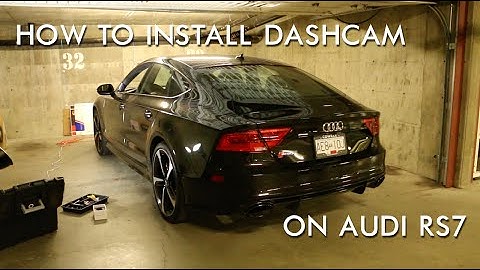 How to Install a Dash Camera on Audi RS7 - BlackboxMyCar