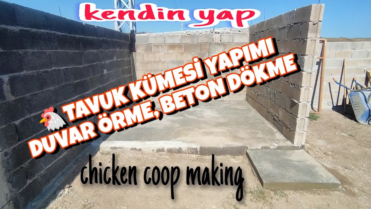 TAVUK KÜMESİ YAPIMI PART 1 / CHİCKEN COOP MAKİNG PART 1 #kendinyap #diy #kümes