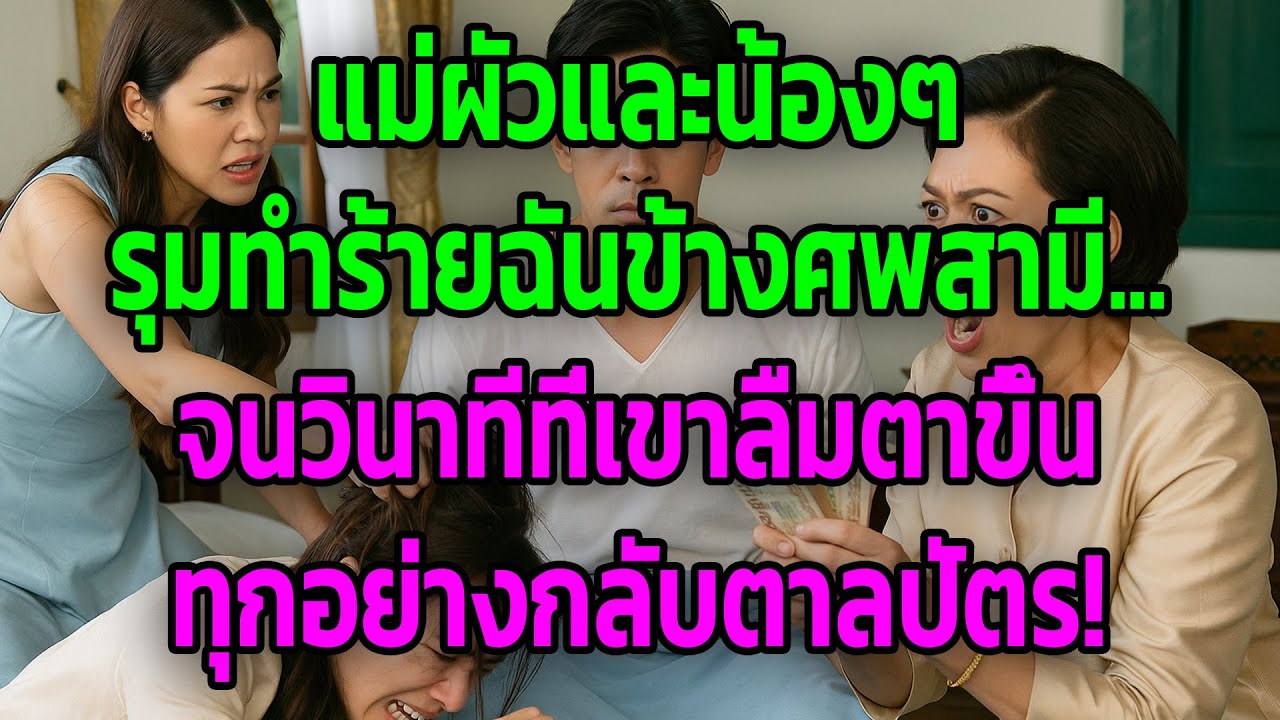 แม่ผัวและน้องๆ รุมทำร้ายฉันข้างศพสามี...จนวินาทีที่เขาลืมตาขึ้น ทุกอย่างกลับตาลปัตร!