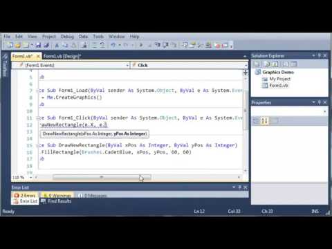 Visual Basic Tutorial   165   Drawing More Squares ‏