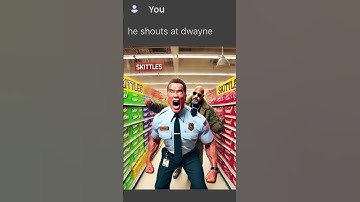 Dwayne and Arnold fight over skittles😂 #ai #chatgpt #aiimages