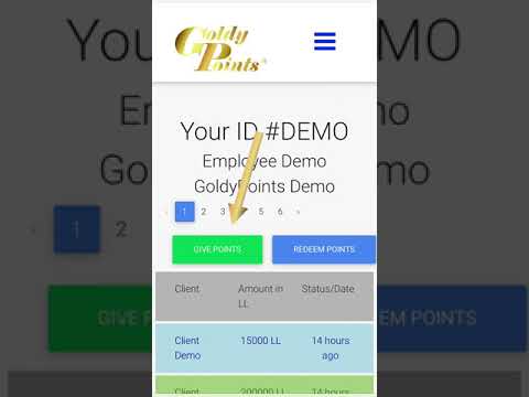 Login and Give Points from mobiles