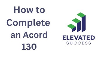 How to fill out an Acord 130