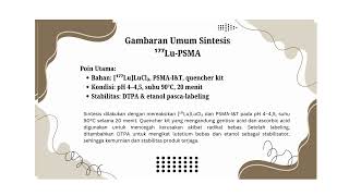 Radiolabeling dan Quality Control Radiofarmaka Terapeutik Studi kasus: ¹⁷⁷Lu-PSMA_Andi Rika Rahim