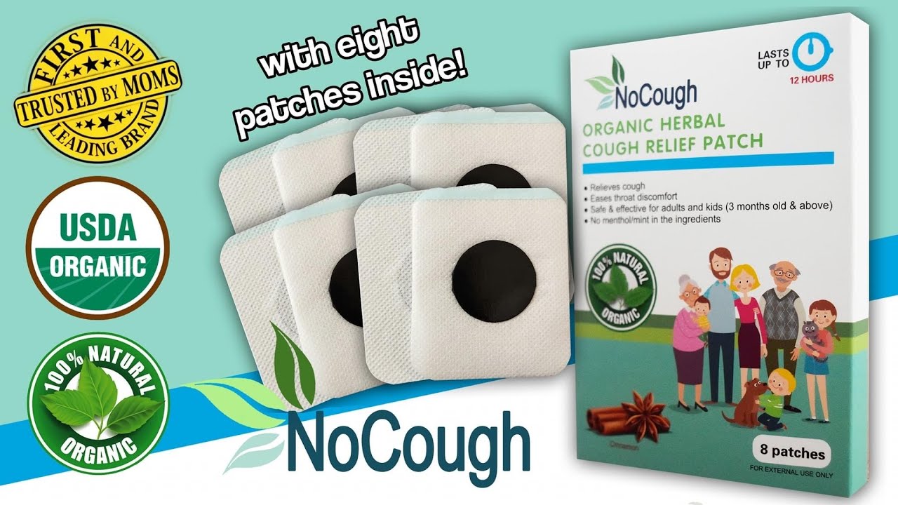 NoCough Organic Herbal Cough Relief Patch