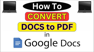 How to Convert a Google Document into a PDF | PC Tutorial👌