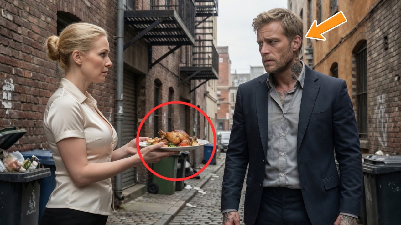 Jeg troede, jeg skulle tage skraldet ud og låse cafeen for natten. I stedet fandt jeg en mand gemt i affaldscontaineren bag bygningen. Han var blodig, forslået og rystede af kulde. "Vær sød og råb...