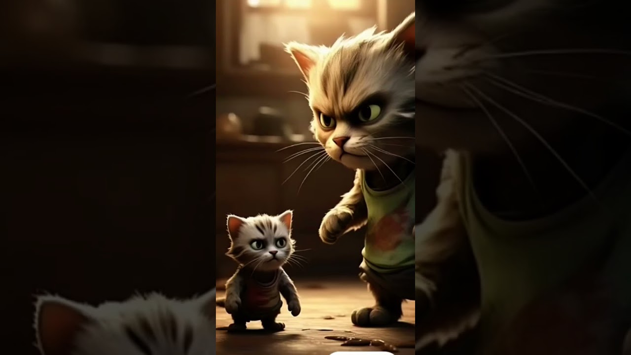 cat falls off bicycle...