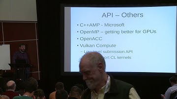 LPC2018 - Open Source GPU compute stack - Not dancing the CUDA dance