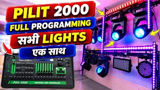 Pilot 2000 Programing ! Sharpy Light Programing In Pilot 2000 ! Pilot se sharpy light kaise chalaye