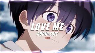 love me - justin bieber [edit audio]