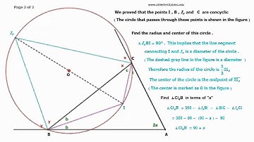 Internal and external angle bisectors of any triangle form cyclic quad ( part 3 of 3 )