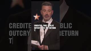 🎭Jimmy Kimmel thanks Donald Trump after winning the Critics Choice Award🏆
