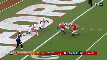 Tennessee Strikes First Vs Georgia On Wild Fumble//College Football Highlights 2020-2021