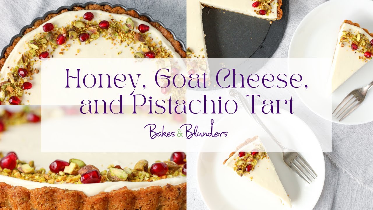 Honey, Goat Cheese, and Pistachio Tart with a No Bake Filling