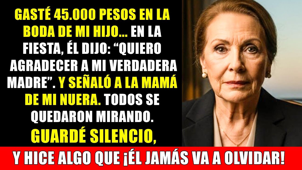 Gasté 45 000 pesos en la boda de mi hijo — Su acto después dejó a todos mudos