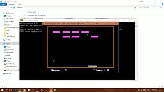Brick Breaker on Assembly 8086 screenshot 3