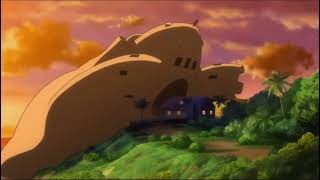 Pokémon - Big Scary Beige Alolan Palossand Eats Professor Kukui&#39;s House (Extended)