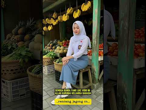 Subhanalloh! Siswi cantik penjual sayur suara merdu menenangkan #musik #fyp#viralshort