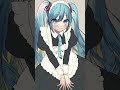 初音ミクさんメイキング／クラシカルメイド #shorts #speedpaint #イラスト