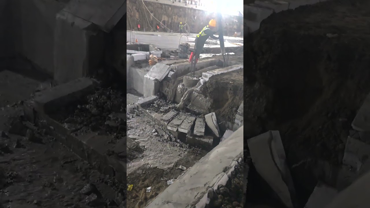 Concrete Pouring at the Construction Site Ended in a Partial Collapse
