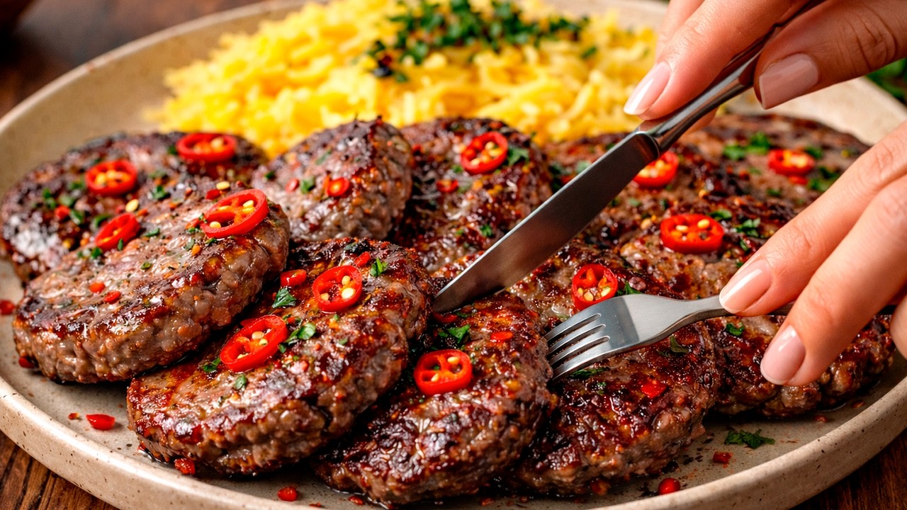 Турецкий шеф-повар демонстрирует новый трюк для приготовления вкусных, быстрых и невероятно сочных к