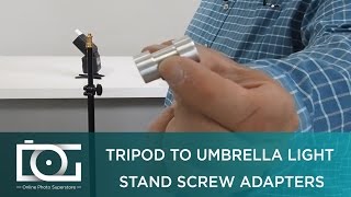 LIGHT STAND ADAPTER | Tripod Screw to Light Umbrella Holder Adapter | Tripod Adapter
