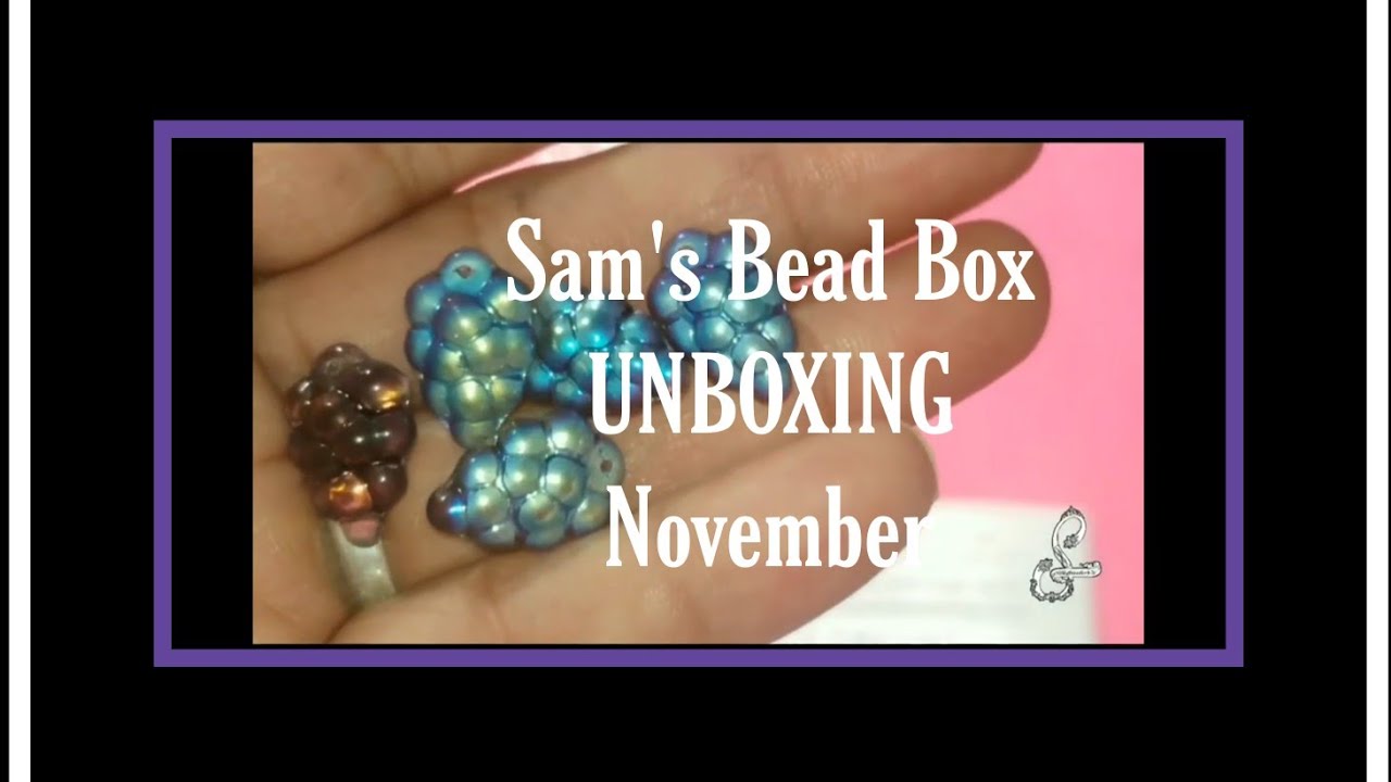 Sam's Bead Box unboxing samsbeadboxnovember2022 Quiltingbee jewellery beads diy Stefadors
