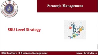 IIBM Institute | SBU Level Strategy                                                   #iibminstitute