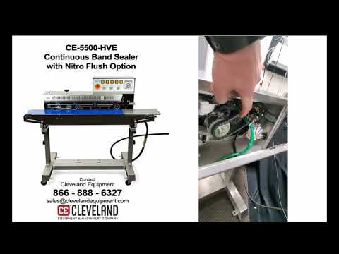 CE 5500 HVE Continuous Band Sealer with Nitro Flush Option