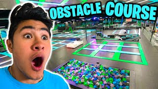 EPIC TRAMPOLINE PARK OBSTACLE COURSE!!!