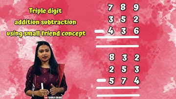 Triple digit addition subtraction#Small friend concept#Abacus#Addition subtraction in Abacus