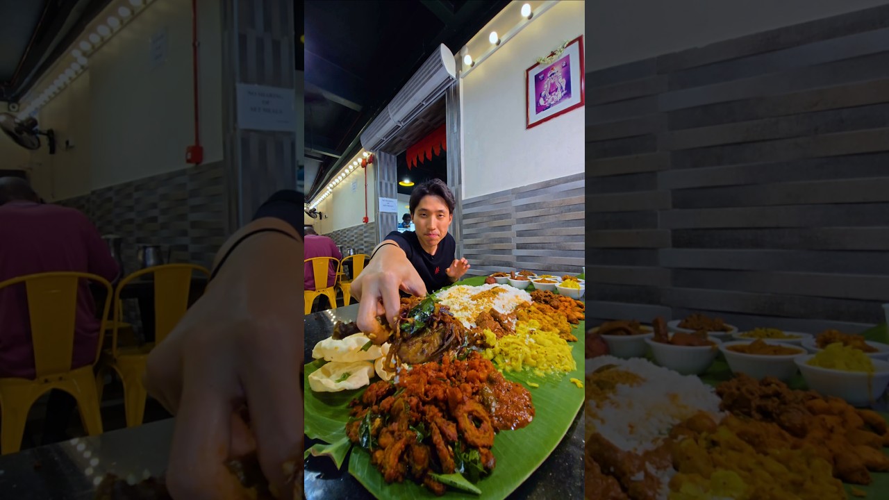 Ultimate Indian Banana Leaf Curry Challenge! #foodchallenge
