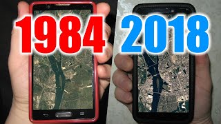 Как посмотреть старые фото гугл карт в смартфоне на сайте Google Earth Timelapse