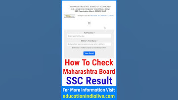 Maharashtra SSC Board Result 2024 Kaise Dekhe ? How To Check Maharashtra SSC Result 2024