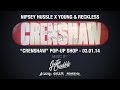 Justin Credible At Young & Reckless Pop-Up Shop w/ Nipsey Hussle