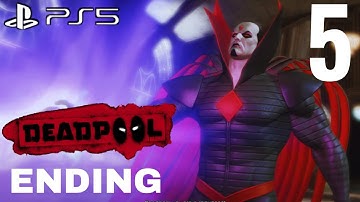 DEADPOOL PS5 Gameplay Walkthrough Part 5 ENDING FULL GAME [1080p 60FPS] - No Commentary