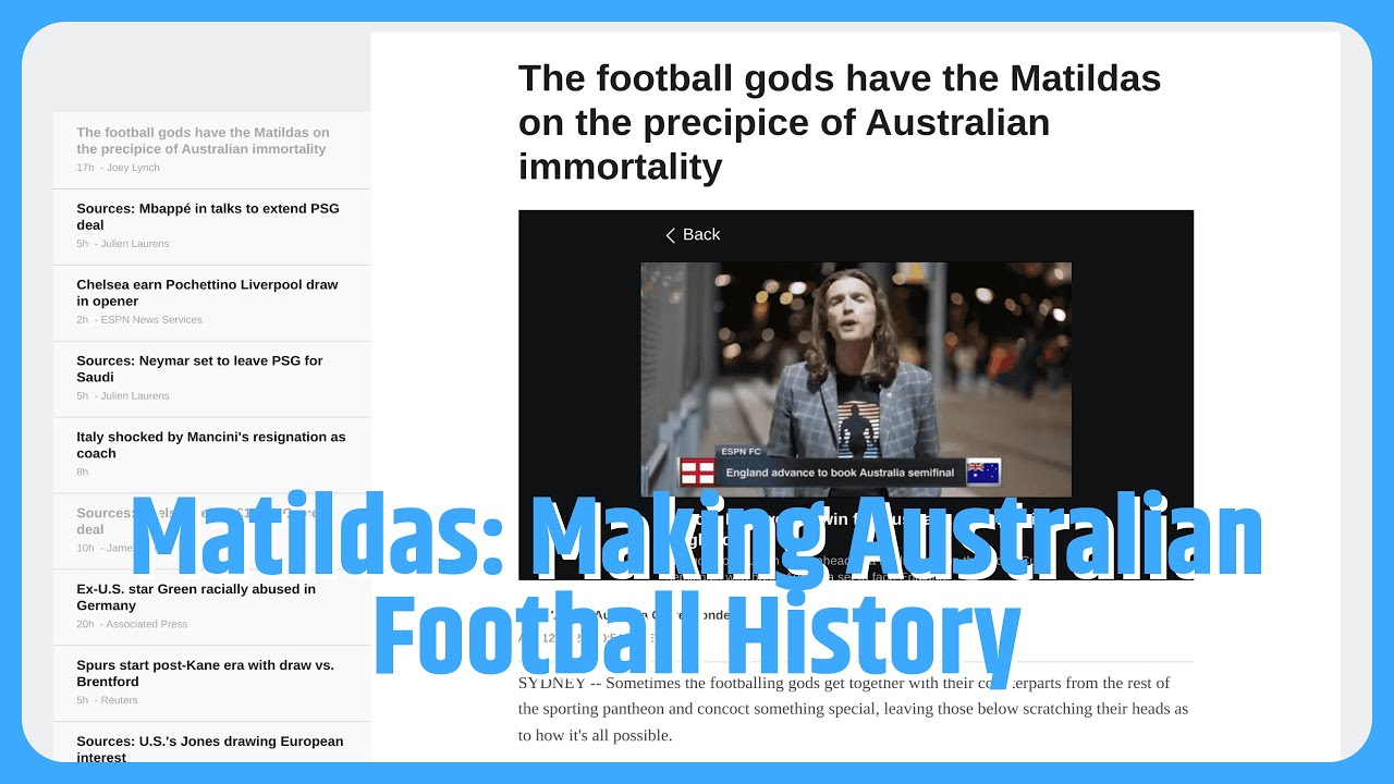 The Matildas on the precipice of Australian immortality - ESPN